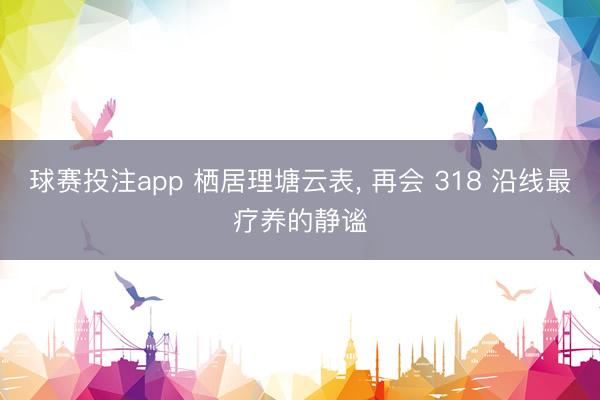 球赛投注app 栖居理塘云表， 再会 318 沿线最疗养的静谧