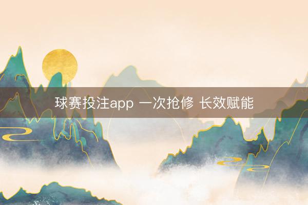 球赛投注app 一次抢修 长效赋能